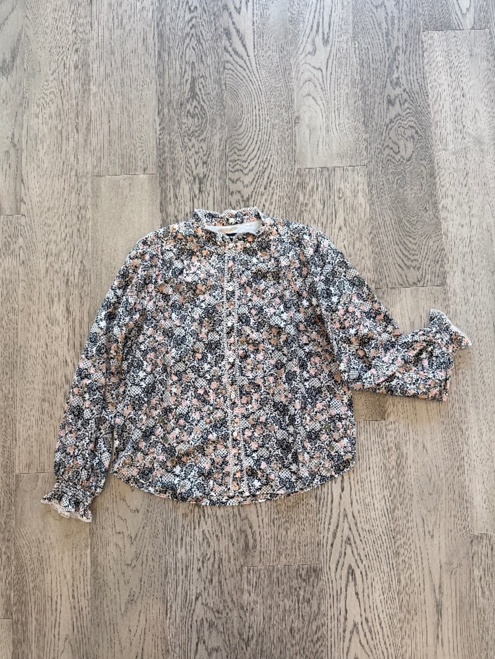 ME+EM Floral Pront Bouse - Size US 8